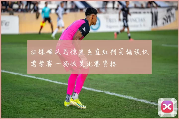 法媒确认恩德里克直红判罚错误仅需禁赛一场恢复比赛资格